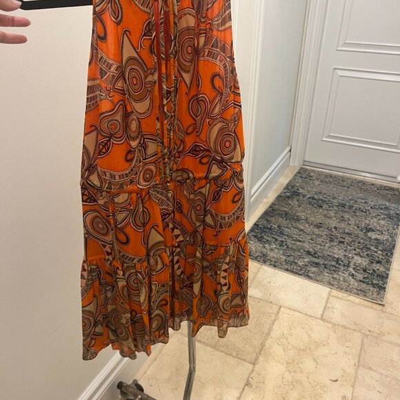 A.L.C. Bella Silk Halter Dress, Revolve Size 4 Retail $495 - Picture 4 of 9